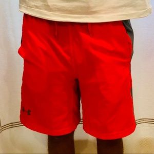 Under Armour HeatGear Orange athletic shorts